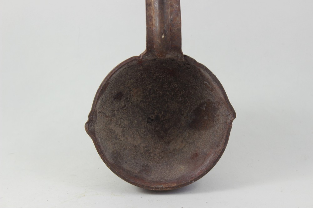 Large Antique Rusty Iron Ladle Primitive Home Decor
