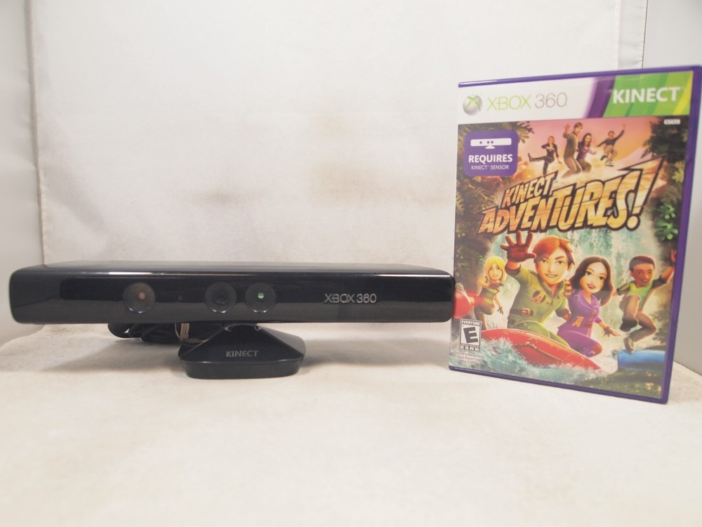 Official Microsoft Xbox 360 Kinect Sensor Model 1414 with Kinect Adventures Game