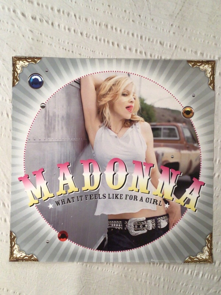 Madonna 2001 Promo Poster What It Feels Like For A Girl