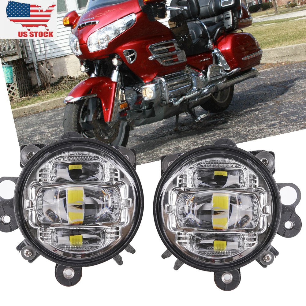Aluminum Alloy LED Driving fog lights For Honda GL1800 1800 Goldwing 2001-2010