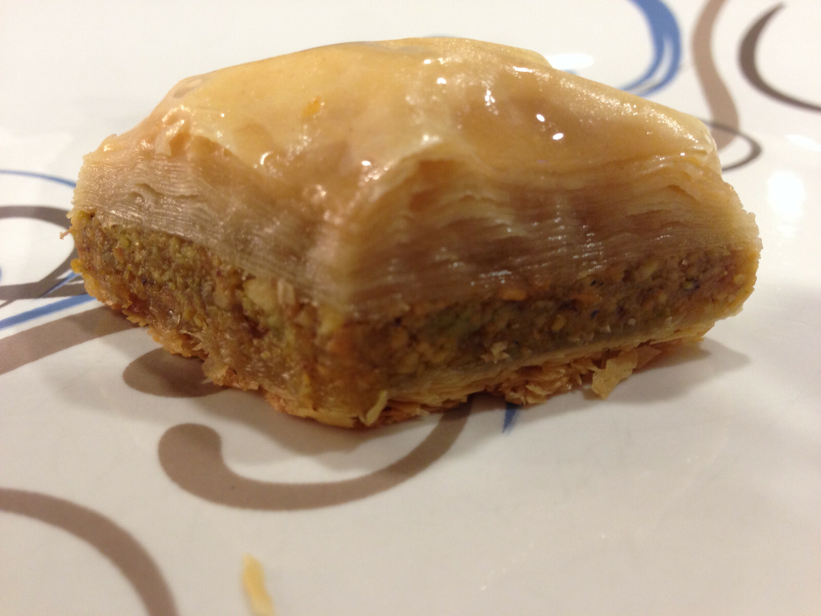 Organic Baklava with Pistachio & RAW Honey! Unique Quality (1LB) (15 Piece)