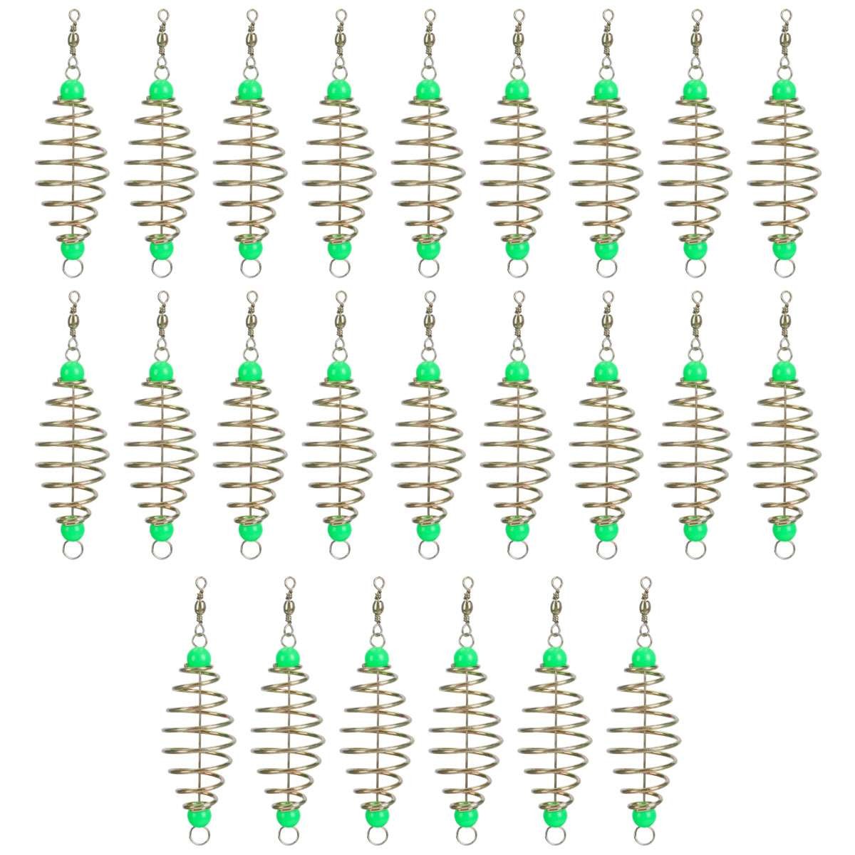 24Pcs Spring Carp Feeder Spring Fishing Feeder Bait Carp Fishing Baits Hook US