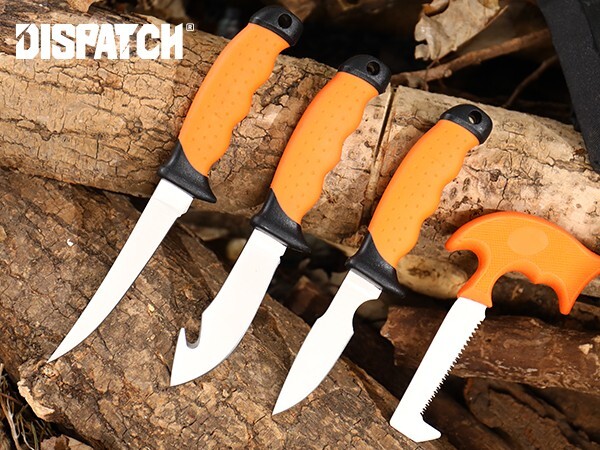Dispatch 6PCs Hunting Knife Set - 3Cr13 Blades Deer/Elk Game Processor Kit