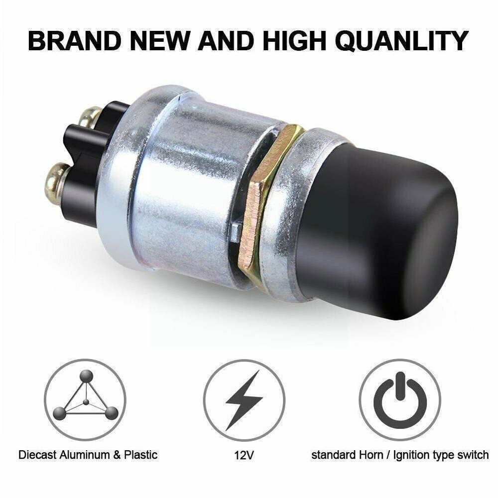 Waterproof 50A 12V Car Boat Track Switch Push Button Horn Engine Start Starter