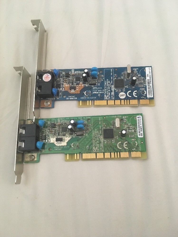 Conexant RD01-D850 56k Dial-up Modem X2 Lot With Cd Drivers