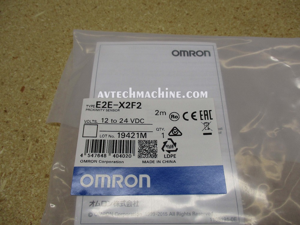 E2E-X2F2 Omron Proximity Switch PNP Normally Closed