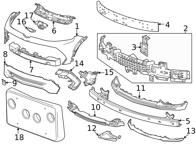 Genuine GM Valance 86575558