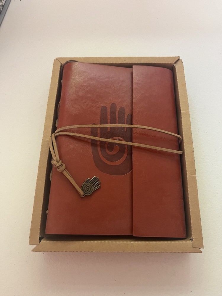 Hamsa Hand Leather Journal NEW
