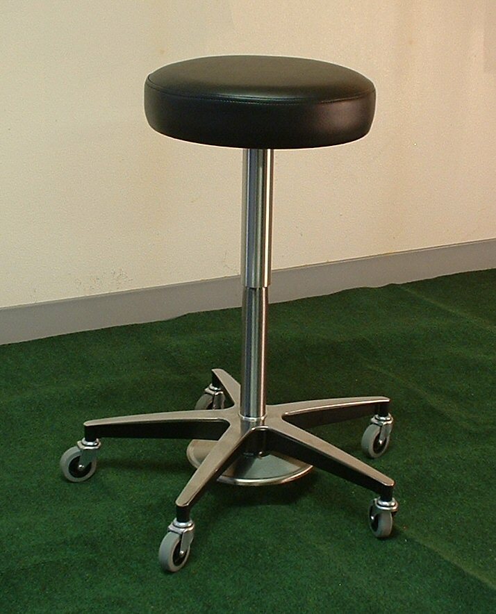 Foot Adjustable Medical Stool with Aluminum Base