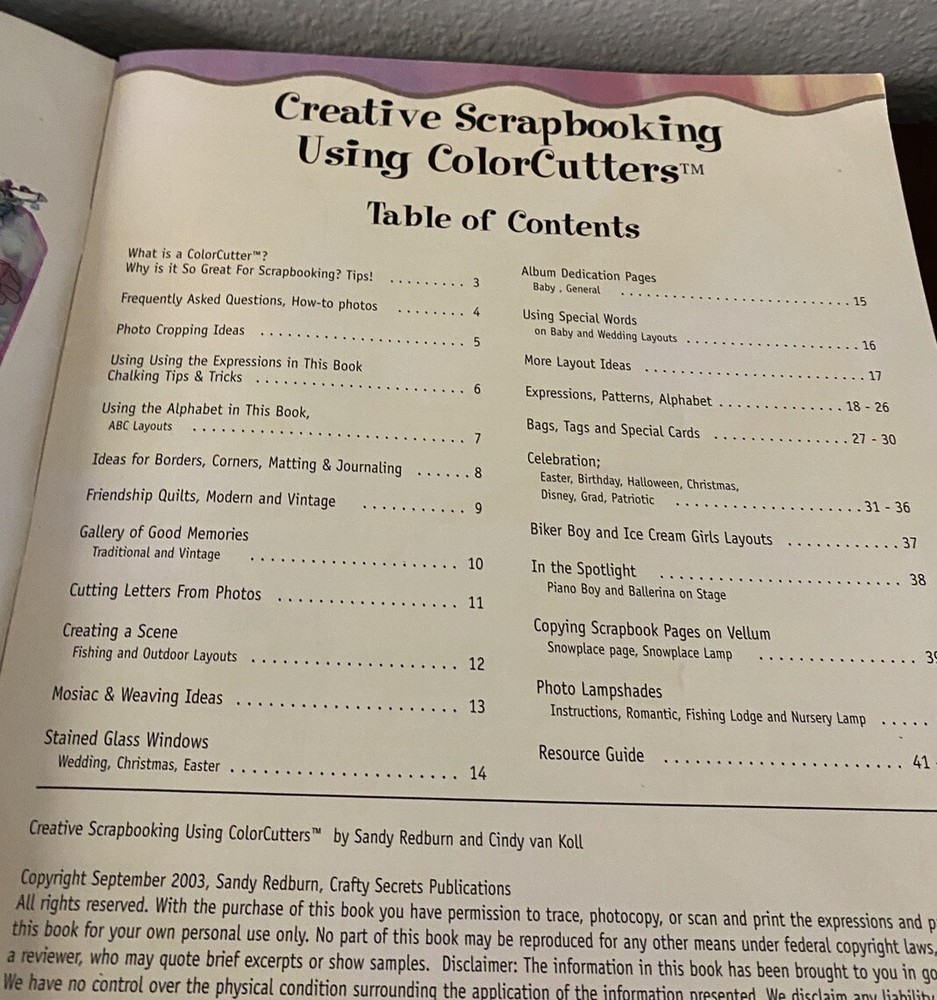 Creative Scrapbooking Using ColorCutters by Sandy Redburns & Cindy Van Koll