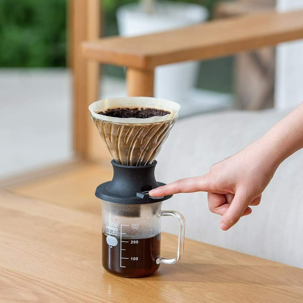 HARIO Immersion Dripper Switch SSD-5012-B Server Set w/ Coffee Carafe