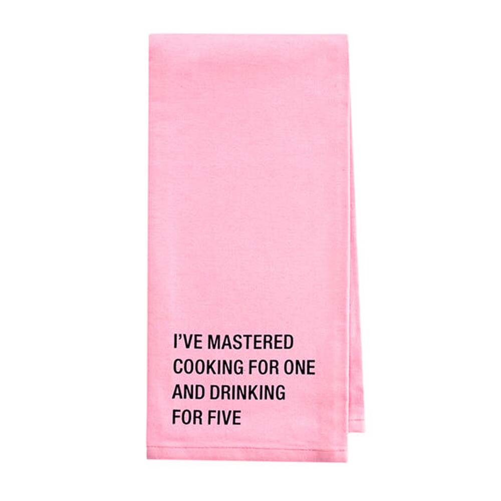 About Face Designs Drinking For Five Tea Towel