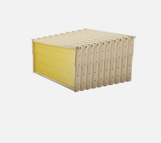 20PCS Bee Wax Foundation Hive Frames Foundation Deep Comb Bee Hive With Wire