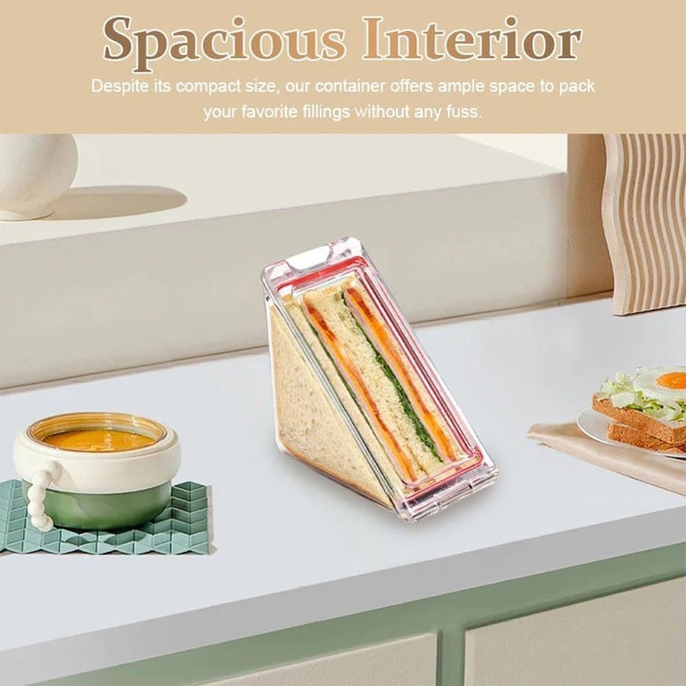 New 2PCS Container Transparent Washable Multifunctional