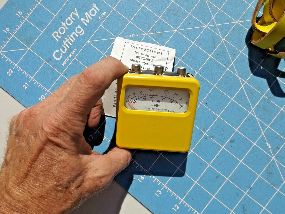 Yellow Bitronics PD3 +leather case-Blasting Galvanometer