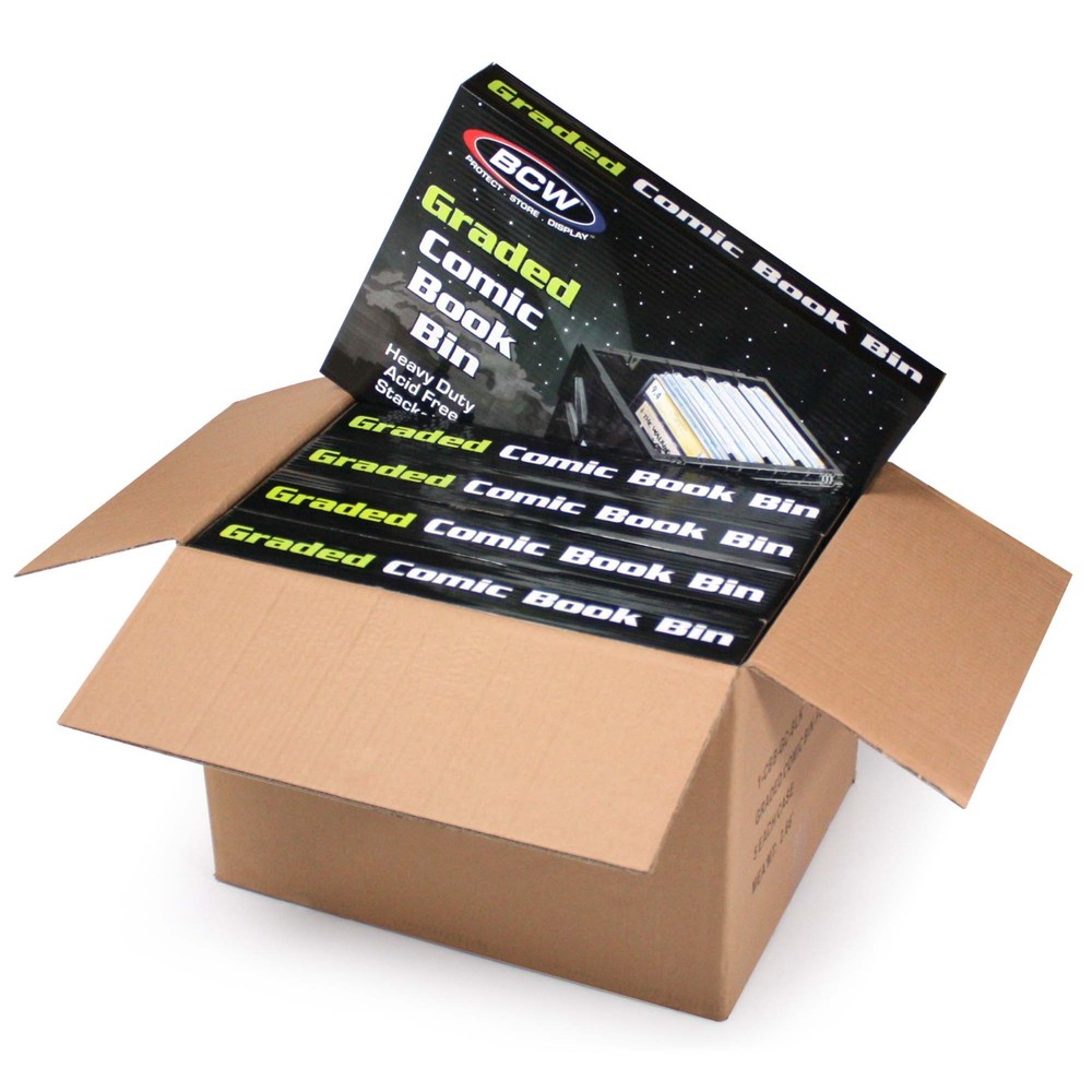 BCW Graded Certified Comic Book Storage Plastic Bin Stackable Box Heavy Duty