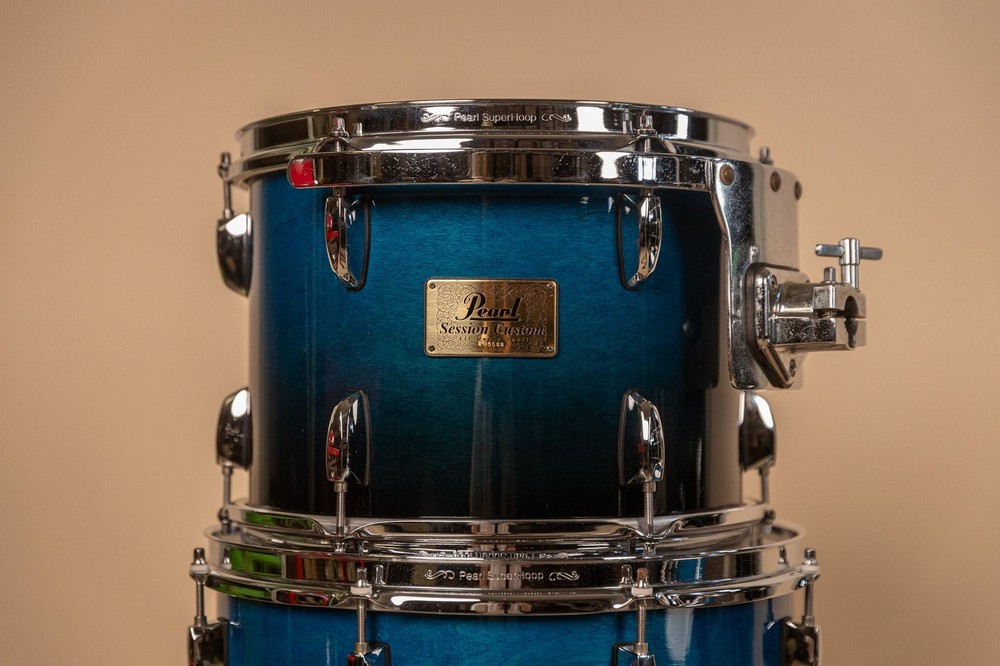 Pearl Session Custom Maple Marine Blue Fade Drum Set