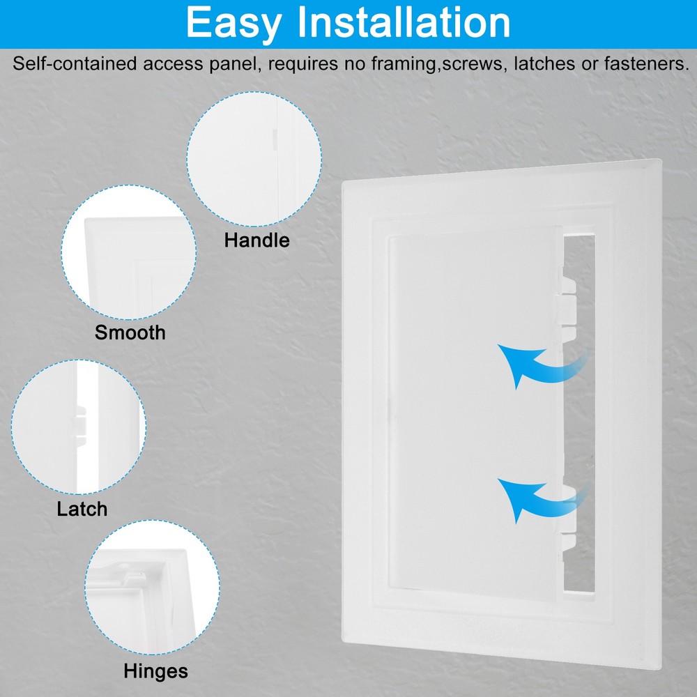 5x5 Inch(135x135mm) Removable Hinged Access Panel, Access Doors, White