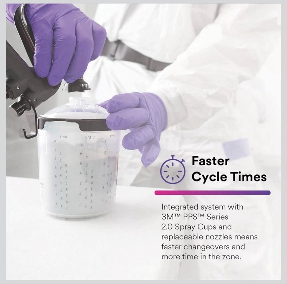 3M Performance Gravity HVLP Atomizing Head Refill Kit, 1.4 mm, Orange, 5-Pack