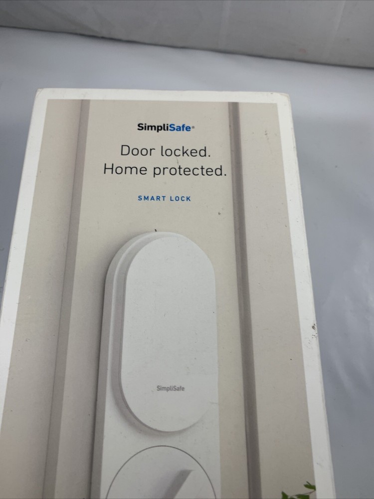 SimpliSafe Smart Lock & PIN Pad White Wireless Door Home Security