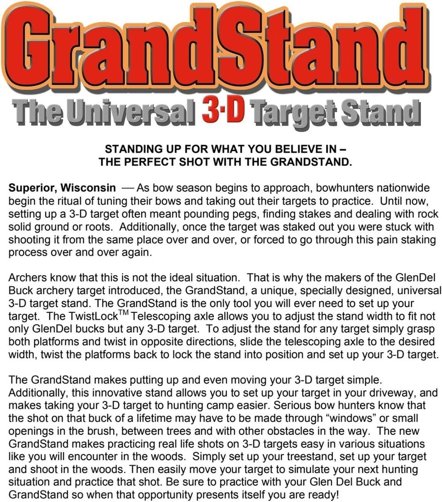 Universal Adjustable 3D Archery Target Stand - Compact and Portable Solution