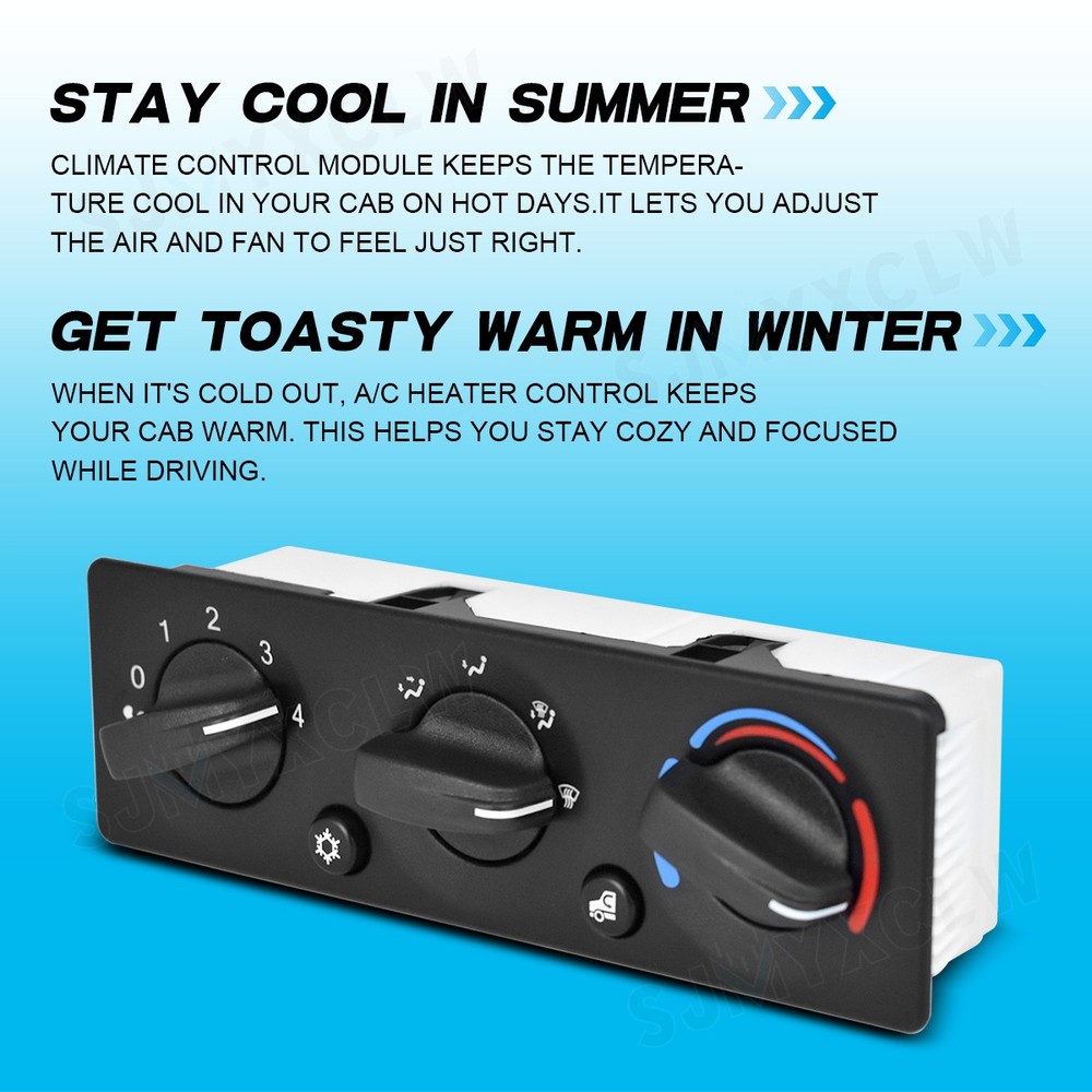 A/C Climate Control Module Panel Q21-6119 For Peterbilt 337