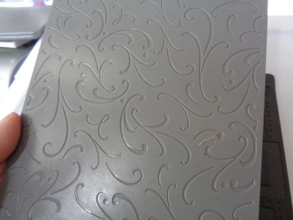 Sizzix Texturz Texture Plate Embossing Pattern 1 & 2 Flourishes Checkered