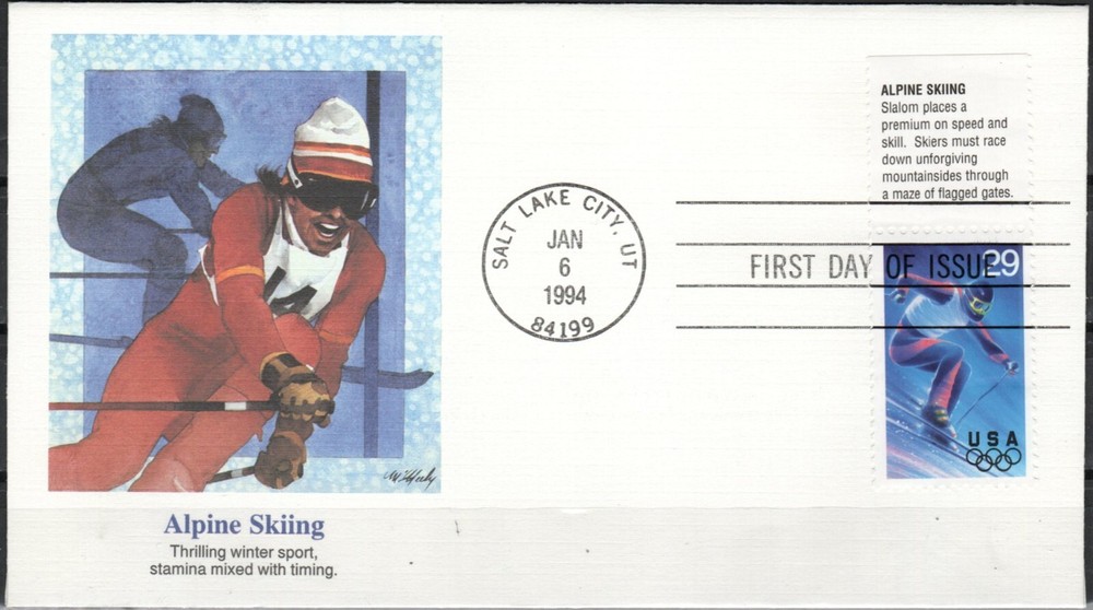 US Scott #2807 "Alpine Skiing" FDC