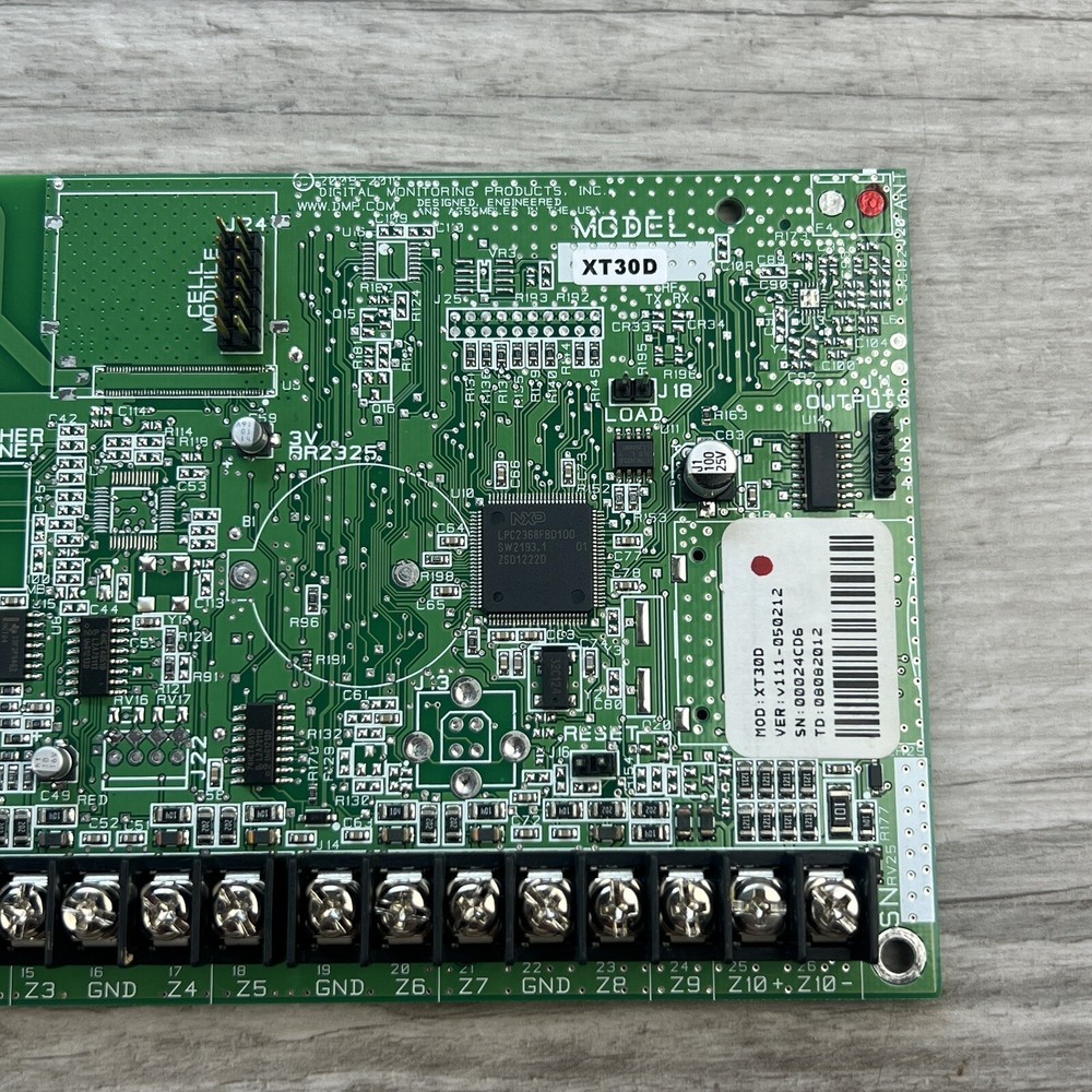 DMP XT30D Alarm Control Panel Board Only USED