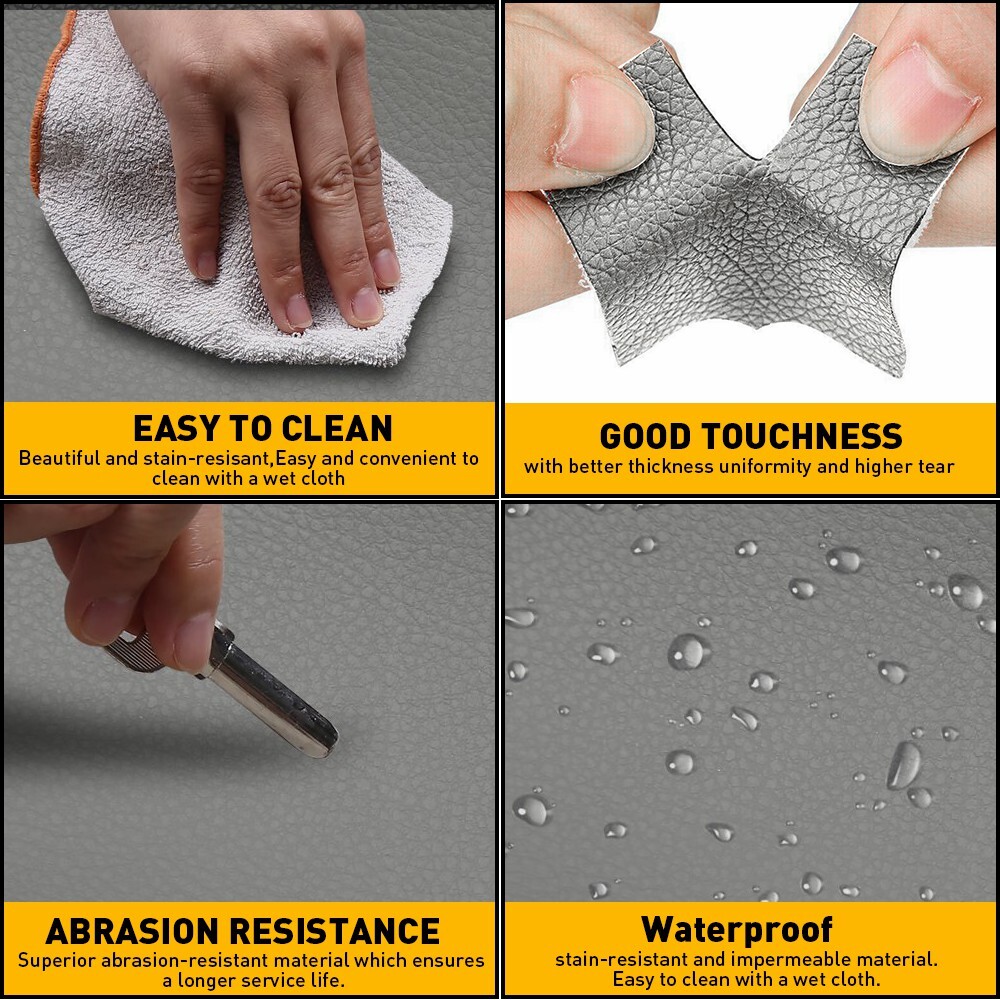 Fits 2008-2013 Toyota Highlander Leather Center Console Lid Armrest Cover Gray D