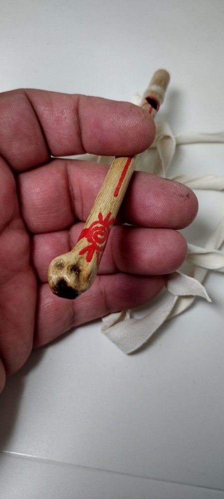 Native American Eagle Wing Bone Whistle Museum quality 6" Replica Eagle Bone