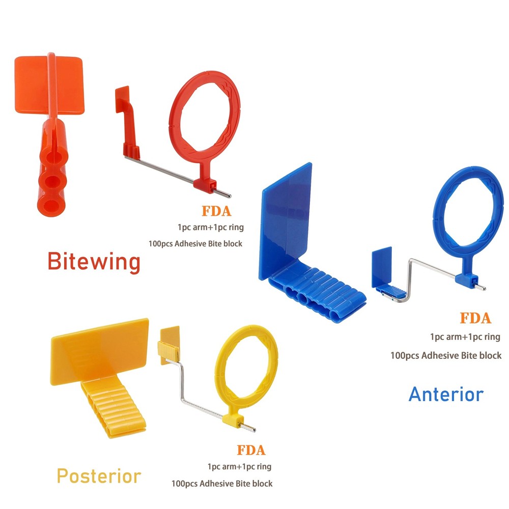 Universal Sensor Holder self-adhesive Bite block 100 pcs Arm Ring Set