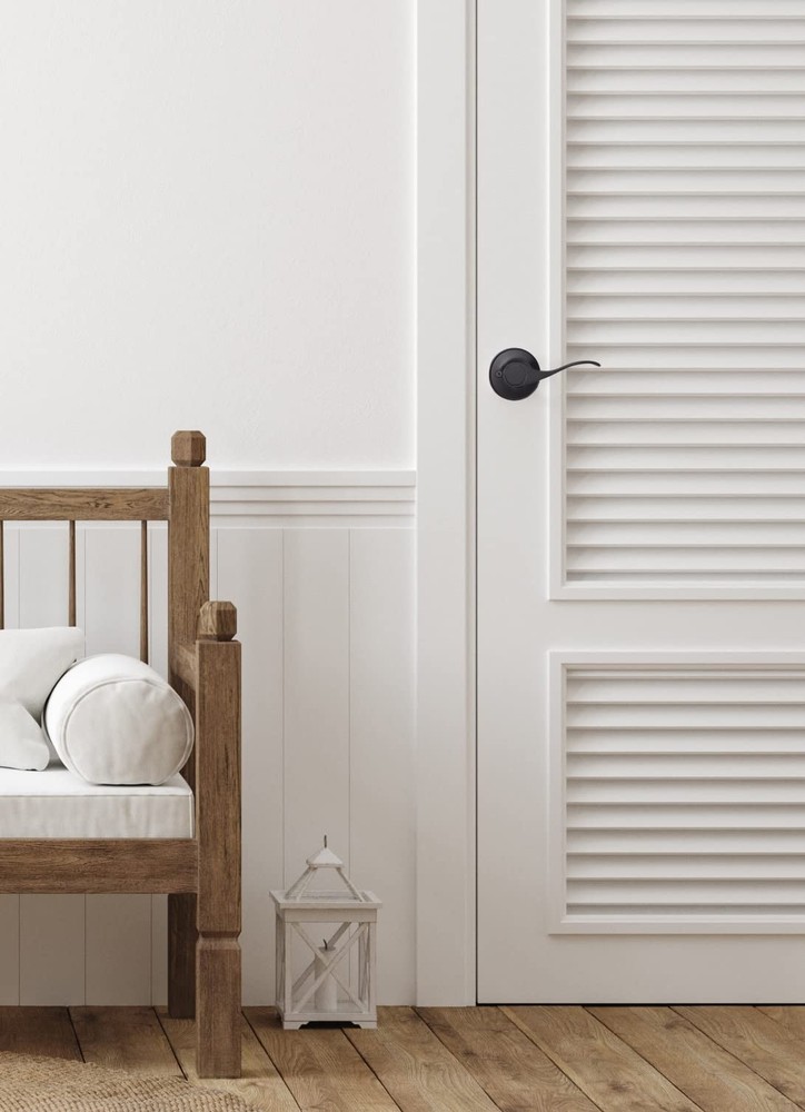 Matte Black Springdale Decorative Door Handle Fully Reversible Push Pull Func...