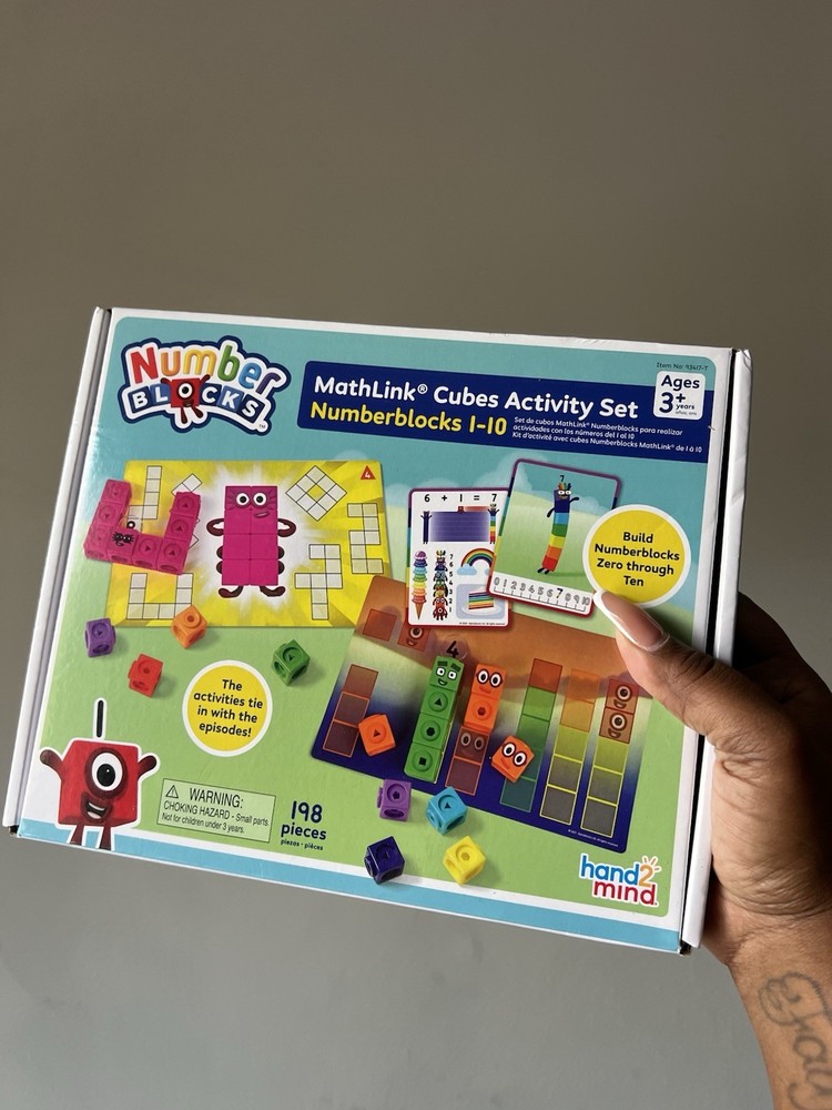 Learning Resources Numberblocks MathLink Cubes 1-10 Activity Set