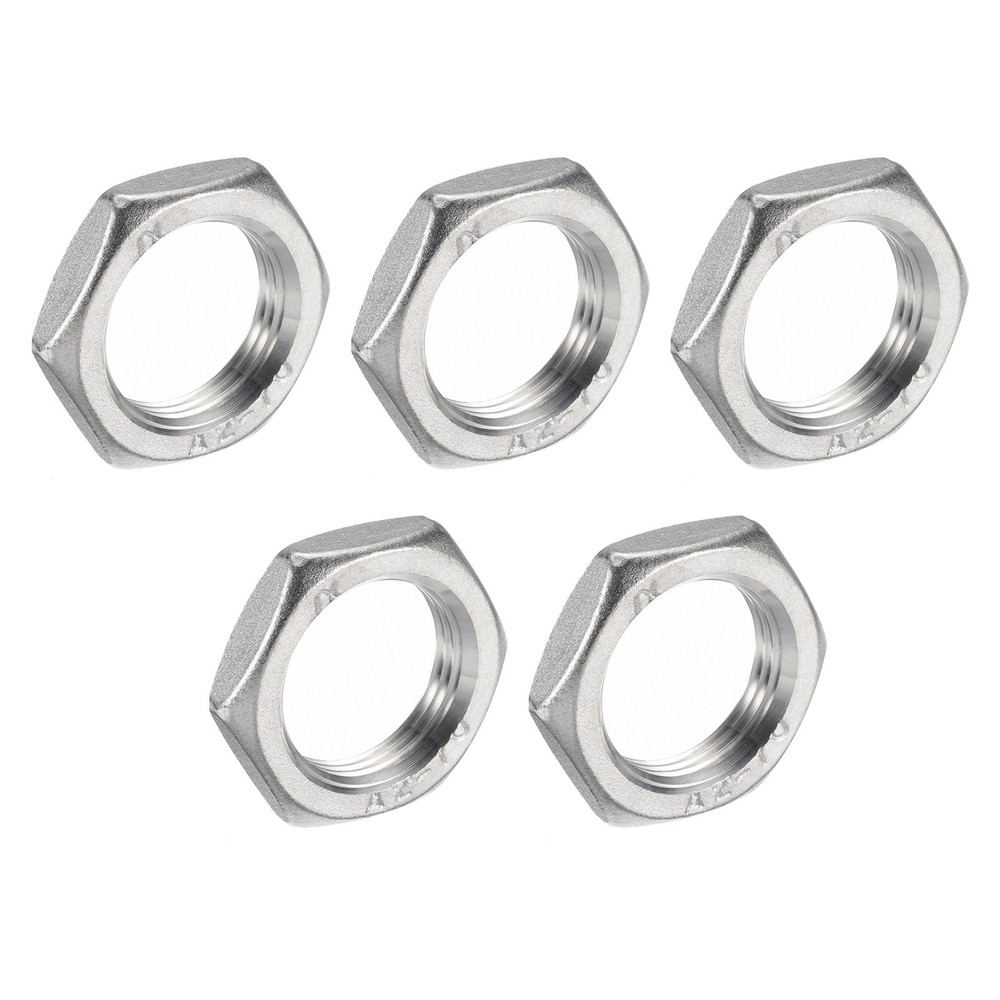 5 x Cast Pipe Fitting Hex Locknut Nut 3/4" Female Thread DN20