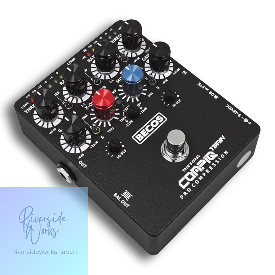 BECOS CompIQ Twain Pro MK2 Compressor Guitar Effects Pedal