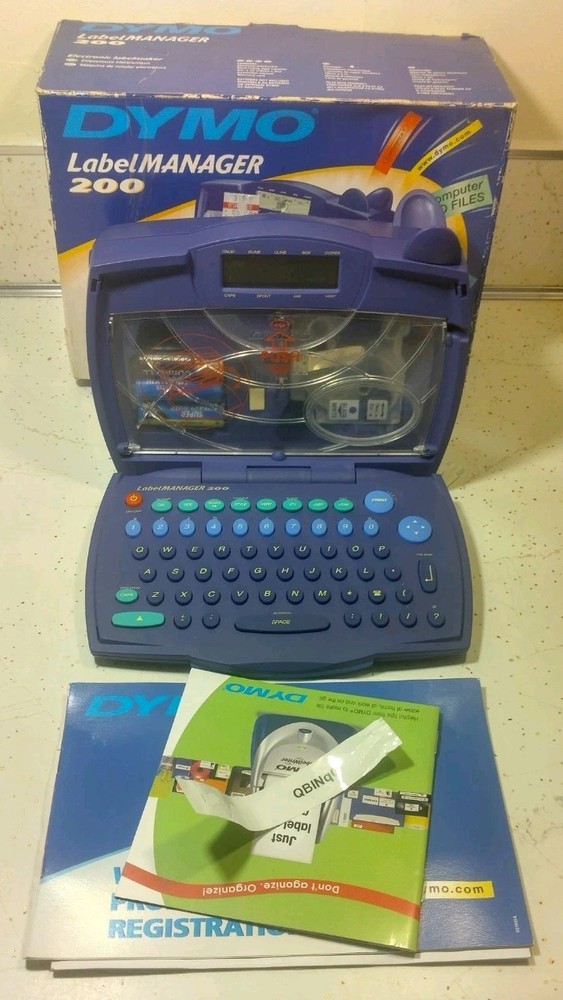 Dymo Label Manager Maker 200 Machine W Box Tested Working