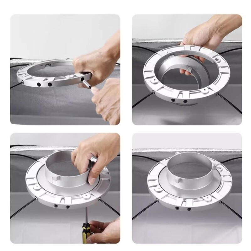 Durability Lightweight Bowen Mount Adapter Compatible for Studio Lighting