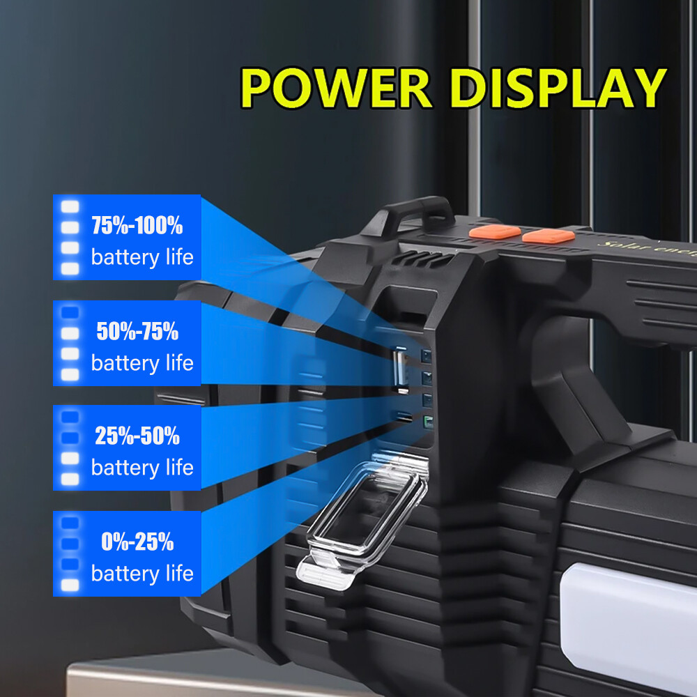 Rechargeable Portable Super Bright LED Searchlight Handheld Spotlight Flashlight