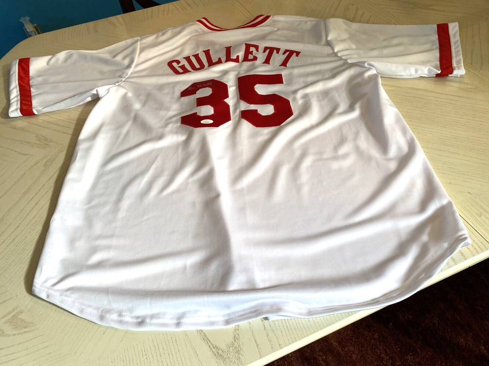 Don Gullett Signed Reds Jersey -JSA Authenticated