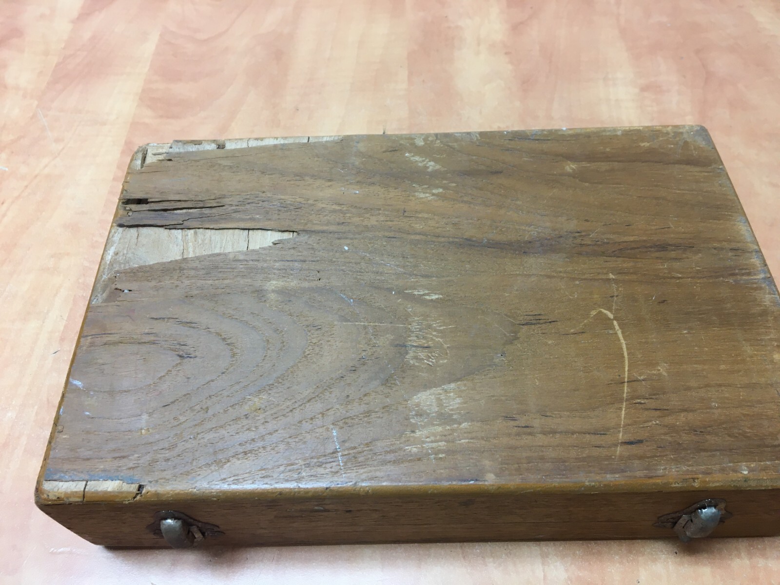 Bronzeware Flatware Set Wood Case From Bangkok Thailand - 19 pieces