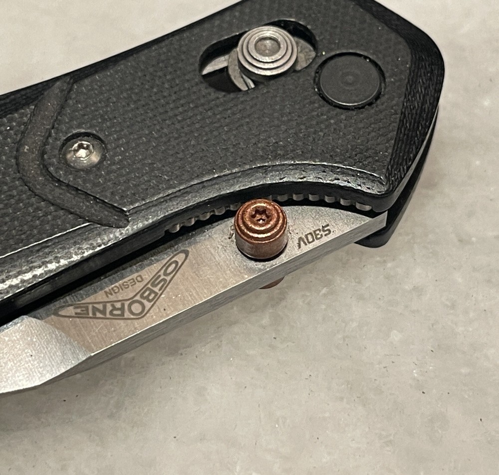 Flat Copper Thumb Stud For Benchmade Osborne 940 Griptilian Bugout Freek Knife