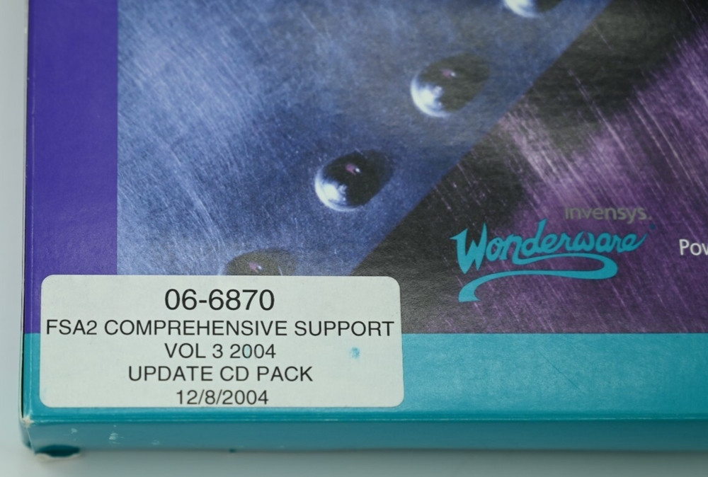 Invensys Wonderware FSA2 Customer Support Vol. 3 Update CD Pack 2004 06-6870