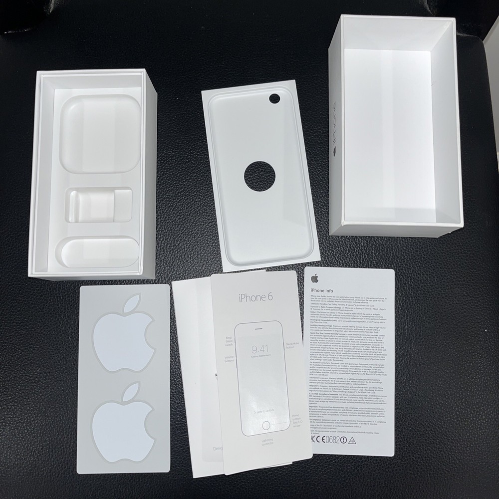 iPhone 6 Empty Box Only Apple 16GB Space Gray Inserts and Papers EMPTY