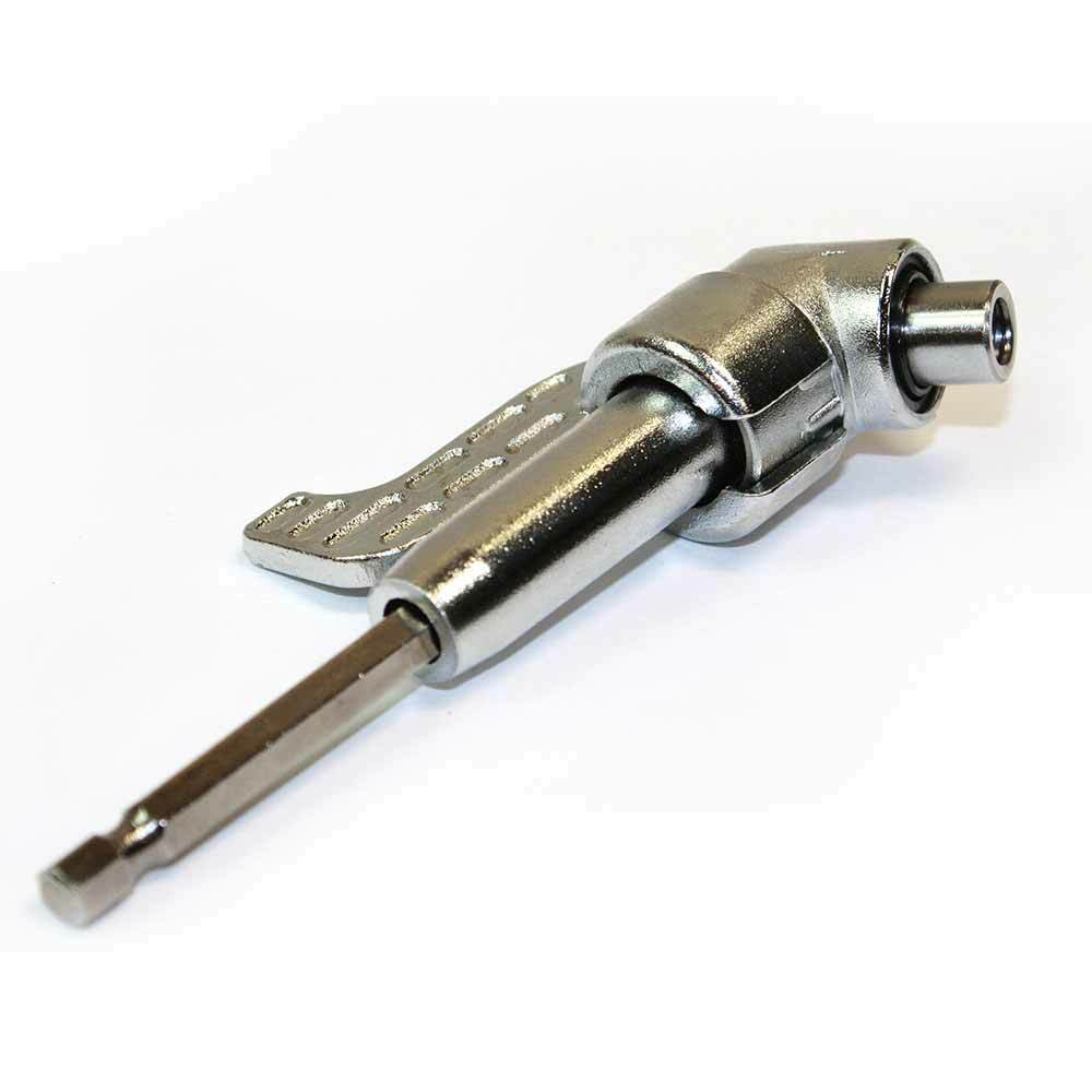 Big Horn 19340 Angle Screwdriver Adapter with Lock & Quick Release