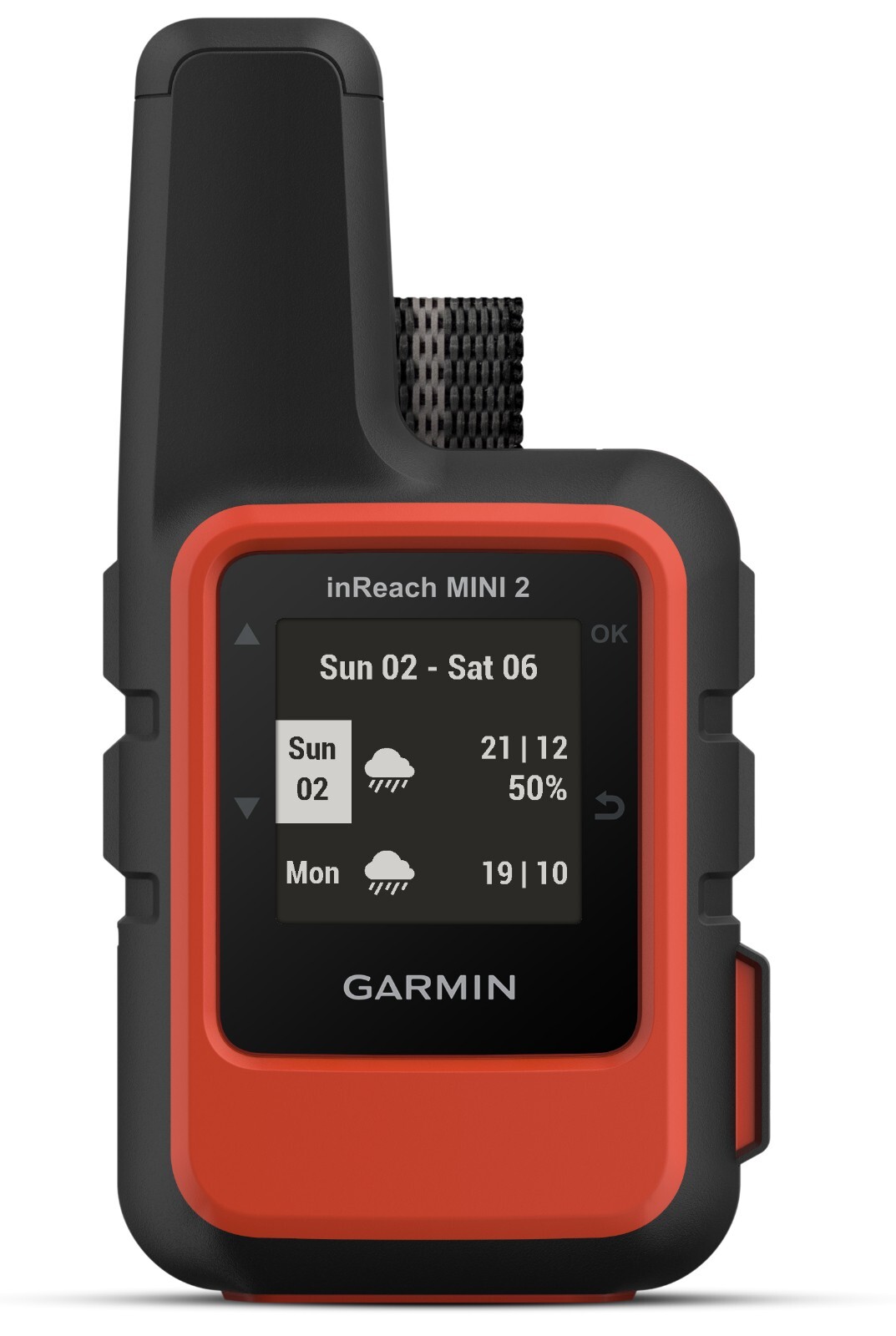 Garmin inReach Mini 2 GPS Satellite Communicator, Flame Red, 2 Day Shipping