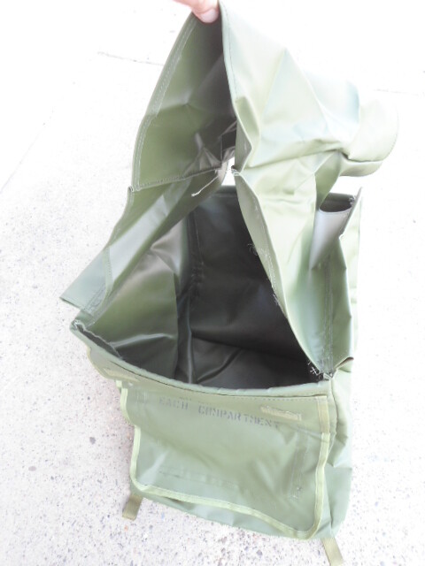US Military OD Vinyl Collapsible Bin