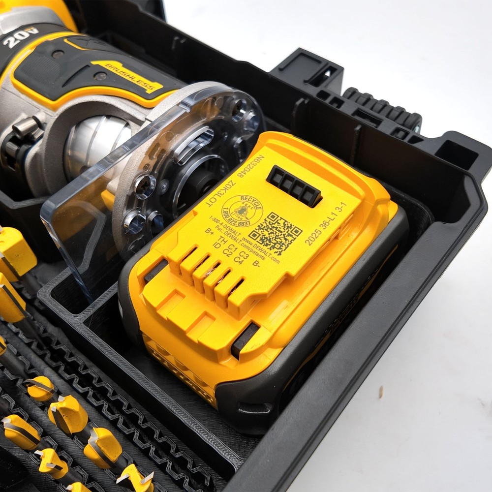 DeWalt DCW600B 20V Router Insert for Deep Compact Organizer (Insert Only)