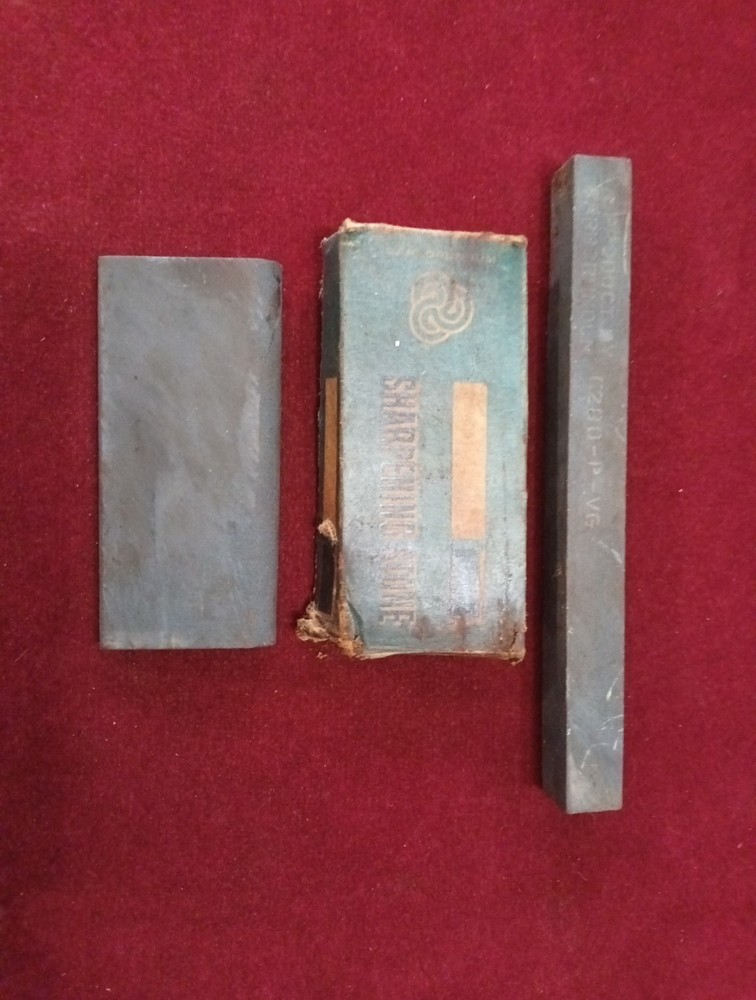 Two Silicon Carbide Fine Slip Stones