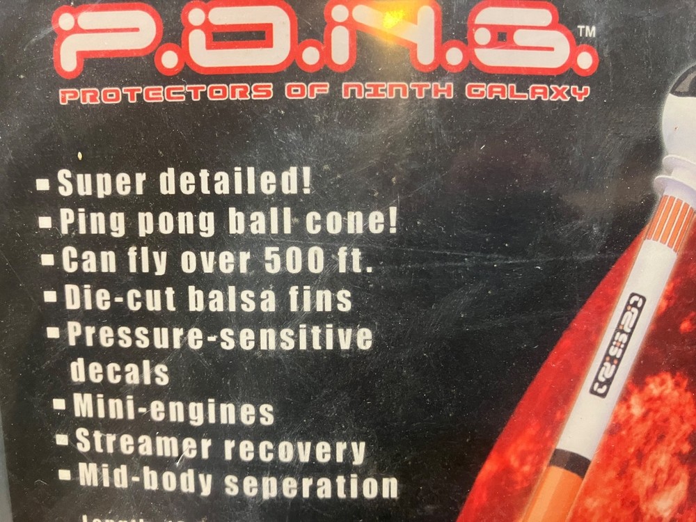 Custom P.O.N.G. Flying Model Rocket Kit - Sealed - Unique - Cool